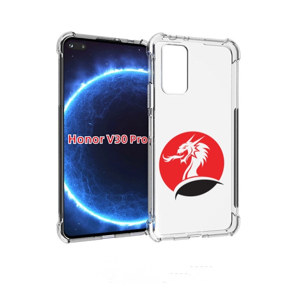 

Чехол бампер MyPads дракон-рисунок для Honor V30 Pro, Прозрачный, Tocco