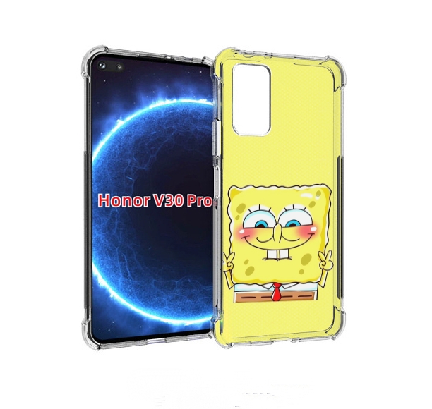 

Чехол бампер MyPads довольный милый спанчбоб для Honor V3, Прозрачный, Tocco
