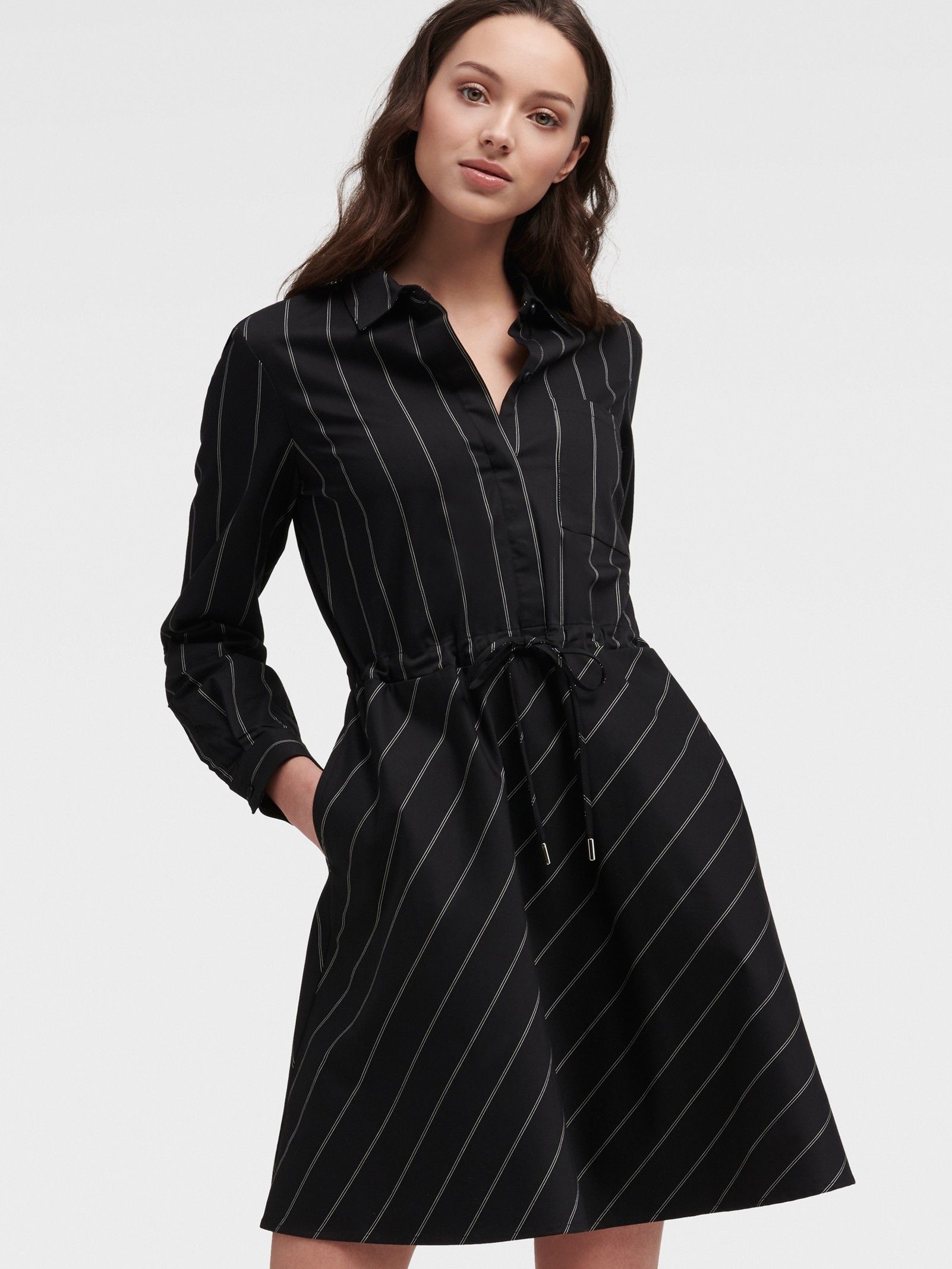 фото Повседневное платье женское dkny p9abjdaf/blwm черное m