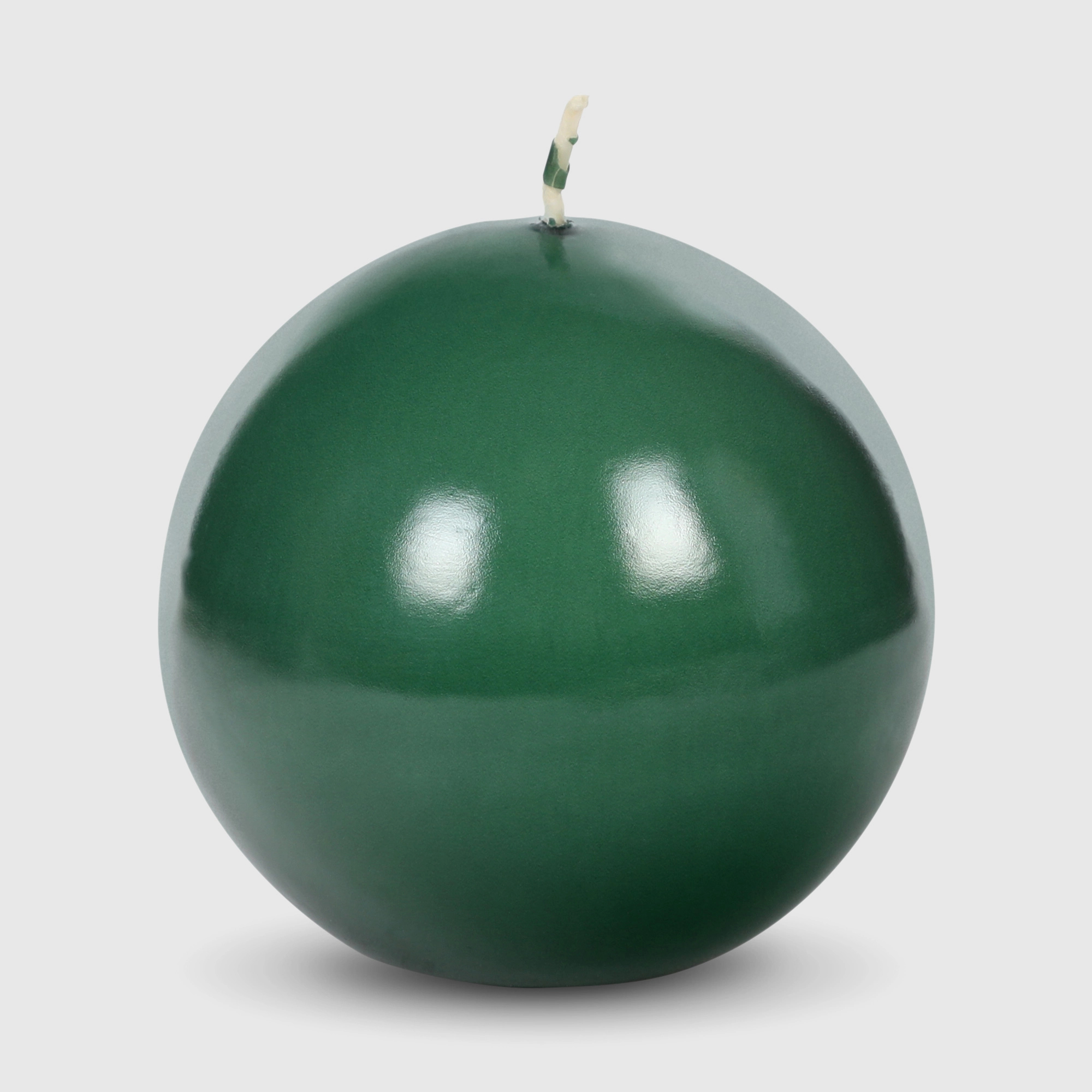 

Свеча декоративная Mercury Deco glossy sphere зеленая 8 см