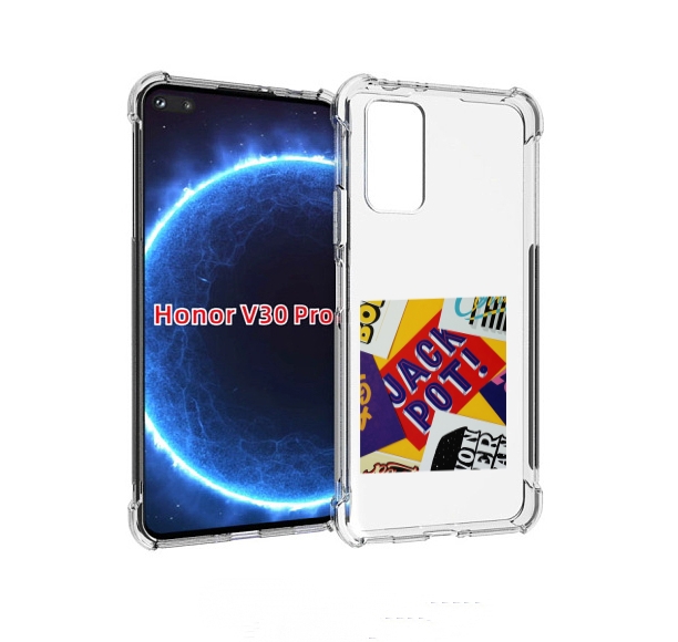 

Чехол бампер MyPads джекпот для Honor V30 Pro, Прозрачный, Tocco