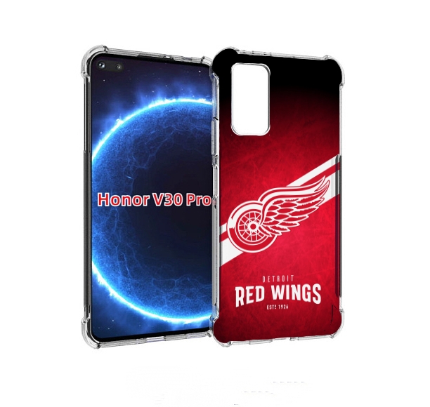 

Чехол бампер MyPads детриот ред вингс мужской для Honor, Прозрачный, Tocco