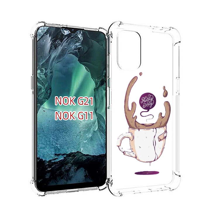 

Чехол Mypads Сломанный Стаканчик Для Nokia G11/G21, Прозрачный, Tocco