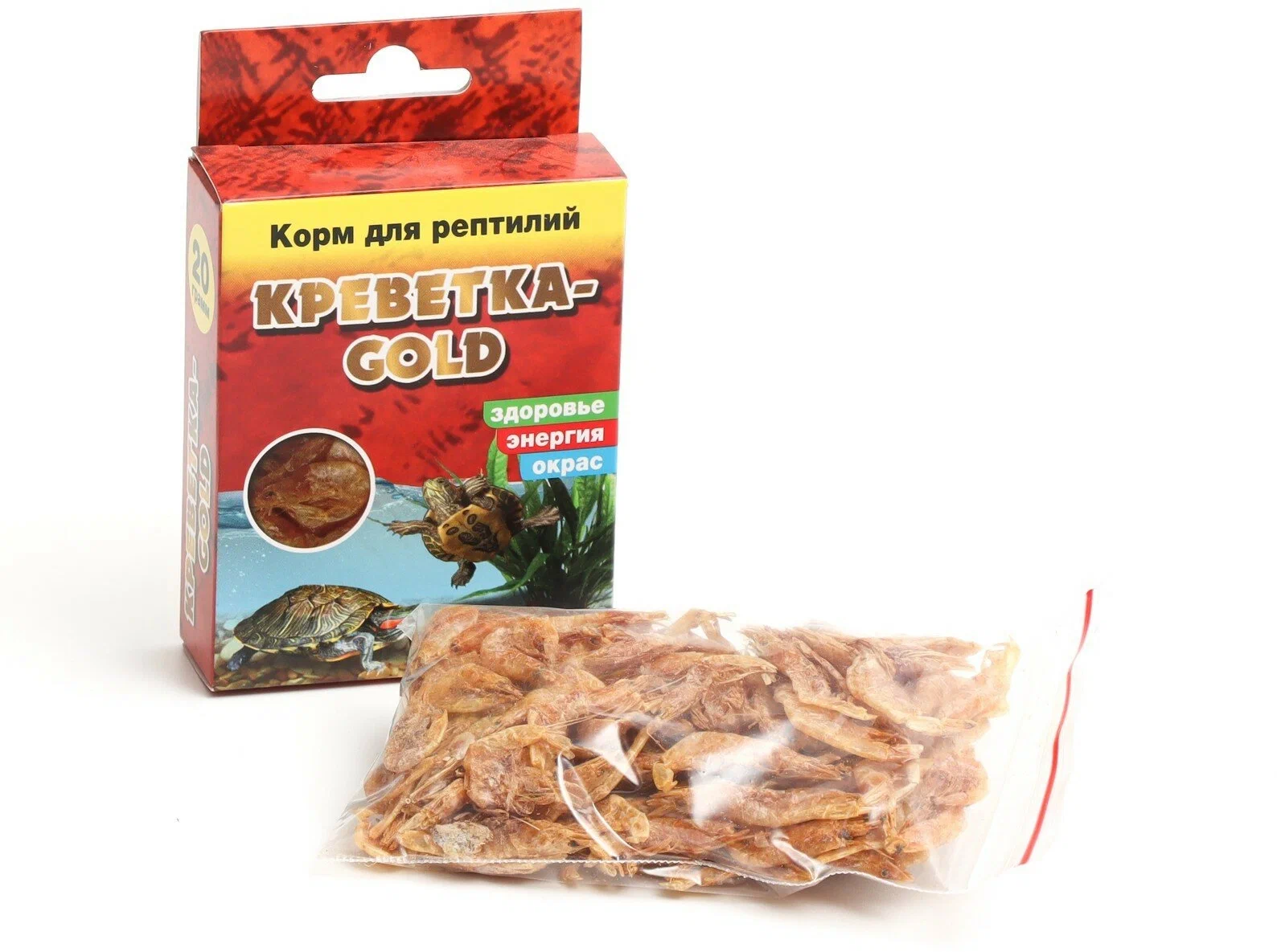 

Сухой корм для рептилий "Креветка-gold", 20 г