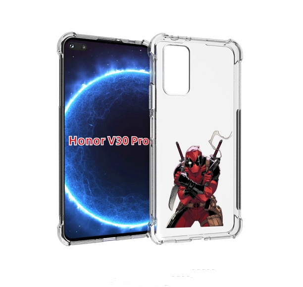 

Чехол бампер MyPads дедпул-подмигивает для Honor V30 Pro, Прозрачный, Tocco