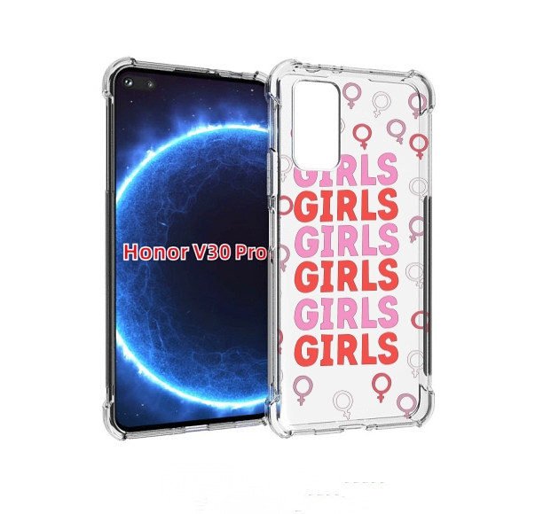 

Чехол бампер MyPads девушки!!! женский для Honor V30 Pro, Прозрачный, Tocco