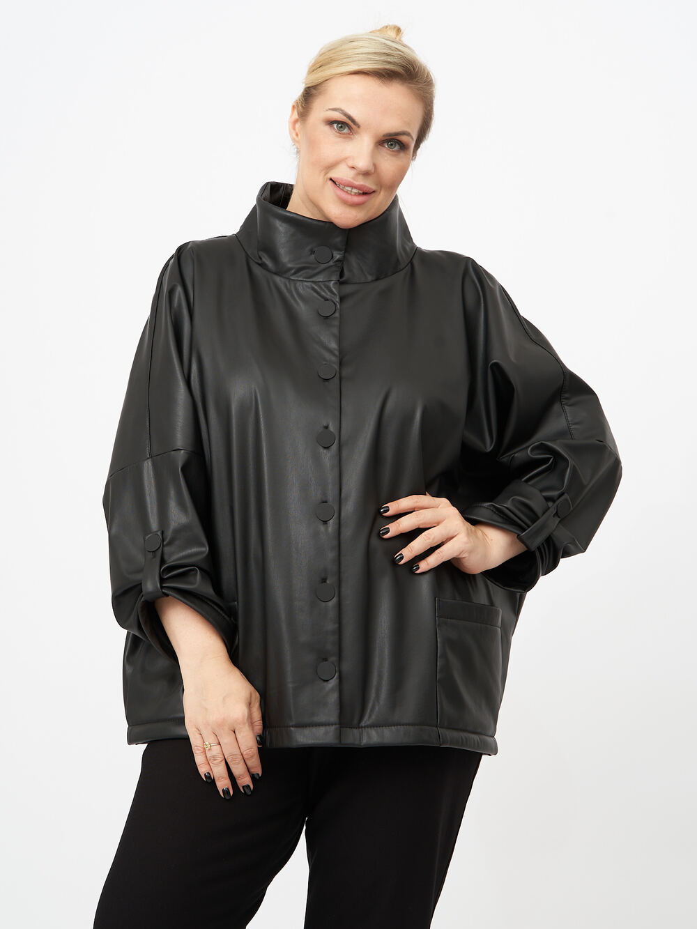 

Кожаная куртка женская ARTESSA GA11709BLK01 черная 56 RU, GA11709BLK01