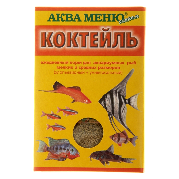 Корм для рыб Аква меню Коктейль, 15 г