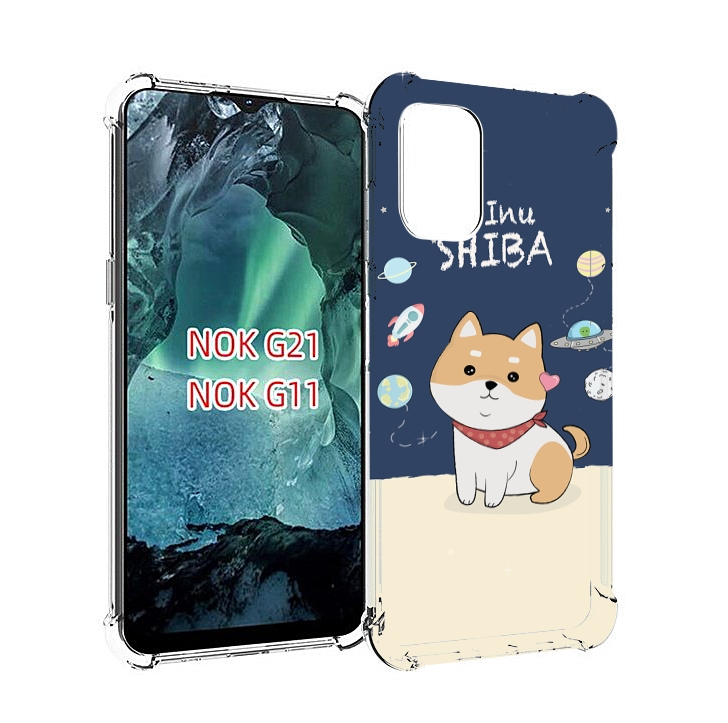 

Чехол Mypads Сиба-Шиба-Ину Для Nokia G11/G21, Прозрачный, Tocco