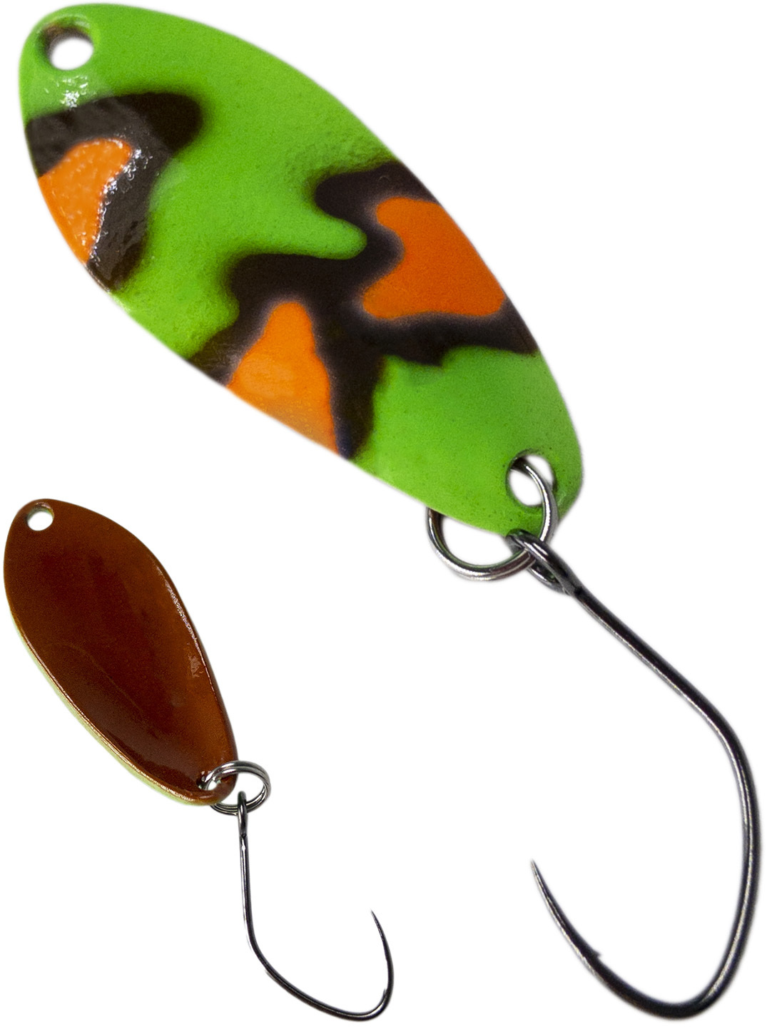 

Блесна колебалка Зябликов Пиксель набор 2 шт 3 см. 2.5гр цвет x2_2241, Зеленый;коричневый;оранжевый