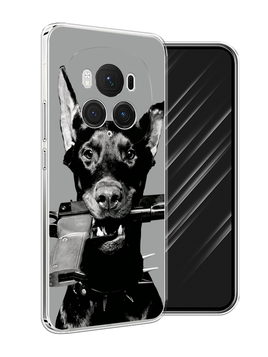 

Чехол Awog на Honor Magic 6 Pro "Доберман", Серый, 6123750-1