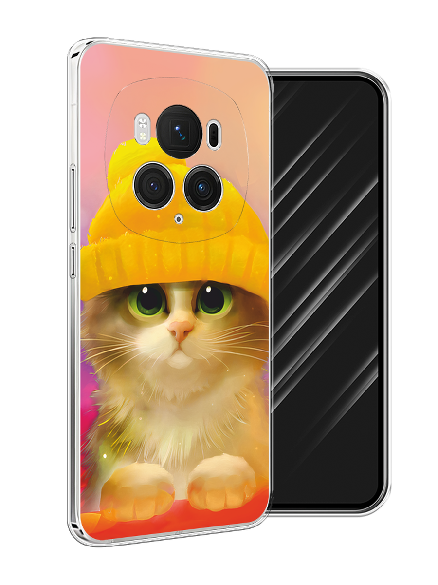 

Чехол Awog на Honor Magic 6 Pro "Котенок в желтой шапке", Желтый, 6123750-1