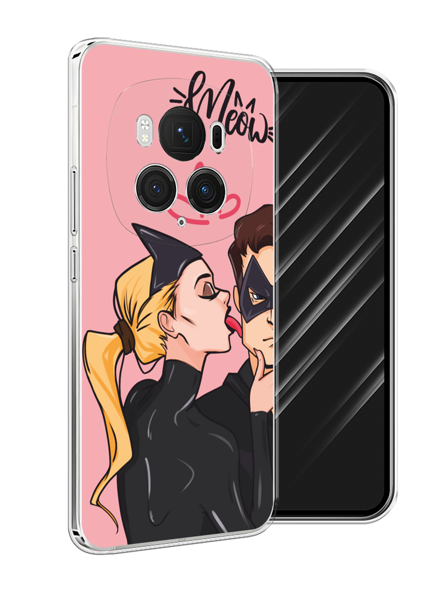 

Чехол Awog на Honor Magic 6 Pro "Kiss of Cat Woman", Розовый;черный;бежевый, 6123750-1