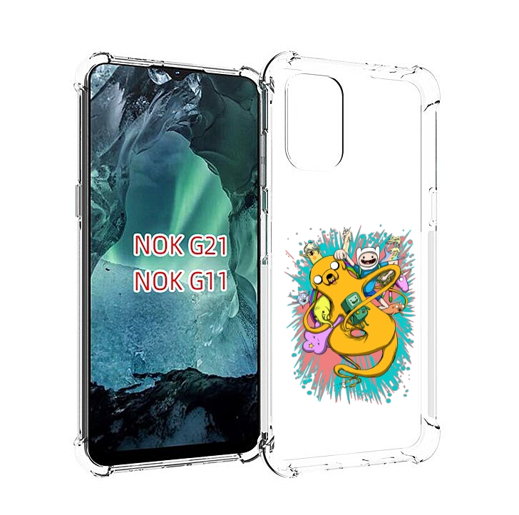 

Чехол Mypads Время Приключений Рисунок Для Nokia G11/G21, Прозрачный, Tocco