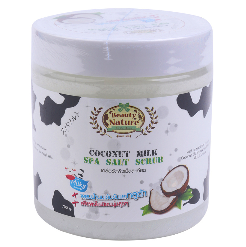 фото Скраб солевой кокосовое молоко carebeau beauty nature coconut milk spa salt scrub
