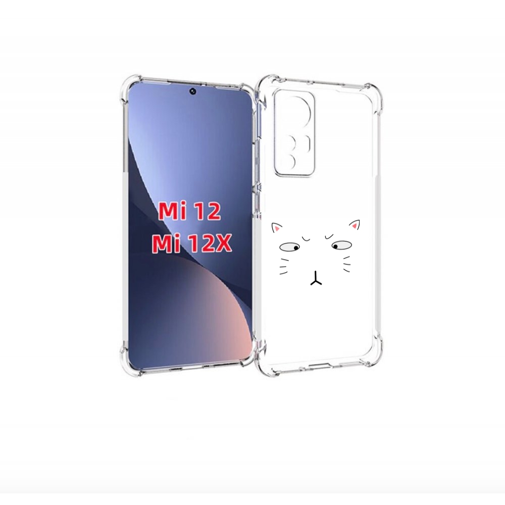 

Чехол бампер MyPads кот-части-лица для Xiaomi 12., Прозрачный, Tocco