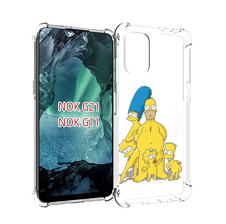 

Чехол Mypads Семья-Симпсонов Для Nokia G11/G21, Прозрачный, Tocco