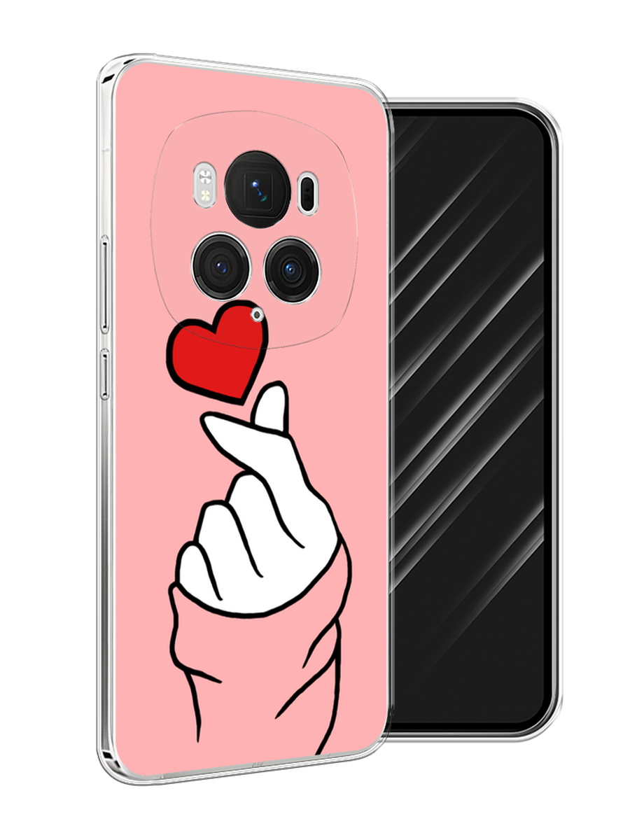 

Чехол Awog на Honor Magic 6 Pro "Милое сердечко", Белый;красный;черный, 6123750-1