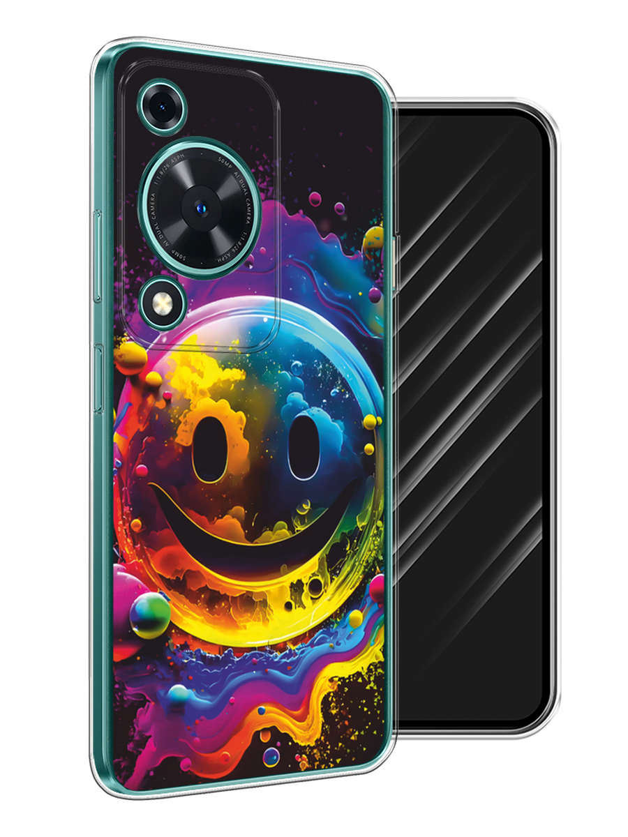 

Чехол Awog на Huawei Nova Y72 "Кислотный смайл", Фиолетовый;желтый;синий, 6123650-1