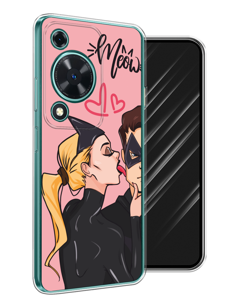 

Чехол Awog на Huawei Nova Y72 "Kiss of Cat Woman", Розовый;черный;бежевый, 6123650-1