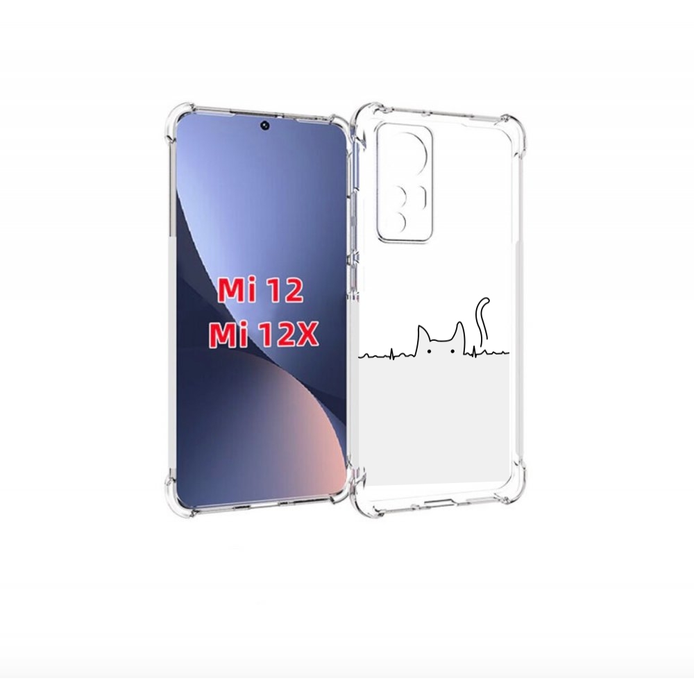 

Чехол бампер MyPads кот-музыкальный для Xiaomi 12., Прозрачный, Tocco