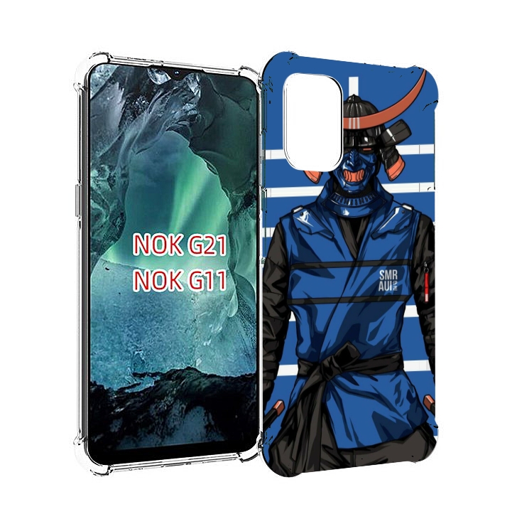 

Чехол Mypads Самурай В Синей Форме Для Nokia G11/G21, Прозрачный, Tocco