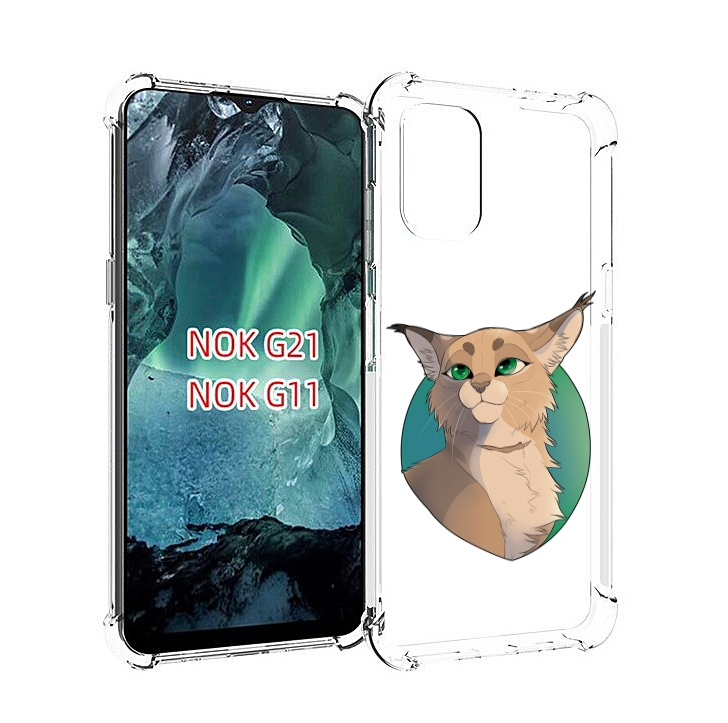 

Чехол Mypads Рысь-Нарисованная Для Nokia G11/G21, Прозрачный, Tocco