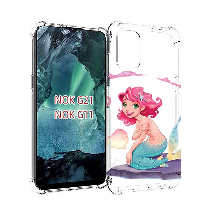 Чехол Mypads Русалочка Для Nokia G11/G21