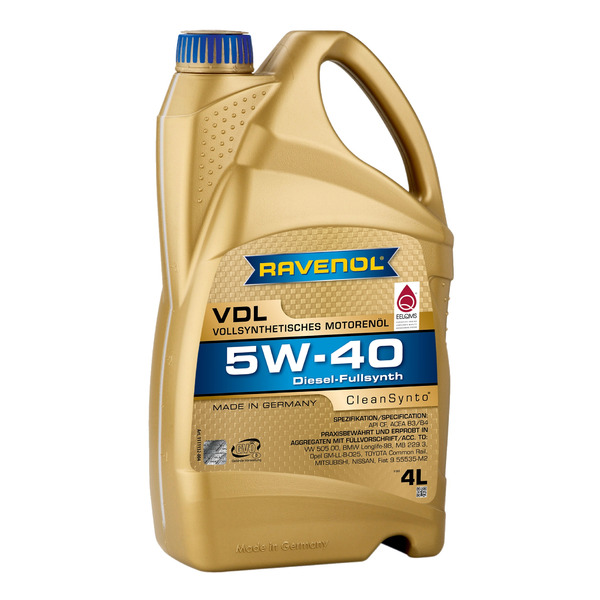 Моторное масло Ravenol VDL SAE 5W40 new 4л