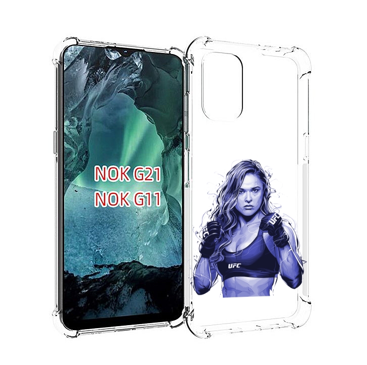 

Чехол Mypads Ронда-Роузи-Юфс Для Nokia G11/G21, Прозрачный, Tocco