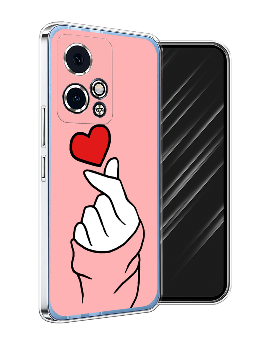 

Чехол Awog на Honor 90 GT "Милое сердечко", Белый;красный;черный, 6123450-1