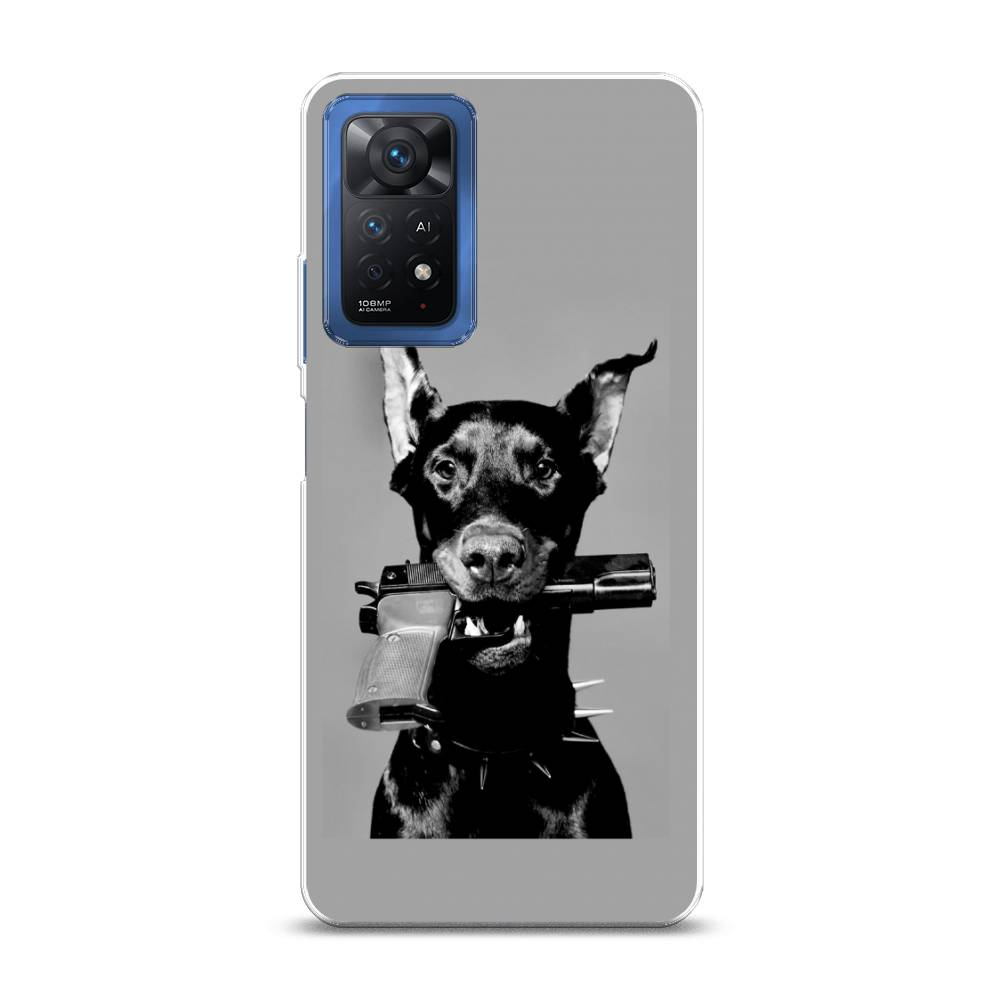 

Силиконовый чехол "Доберман" на Xiaomi Redmi Note 11 Pro 5G, Разноцветный, 314850-1