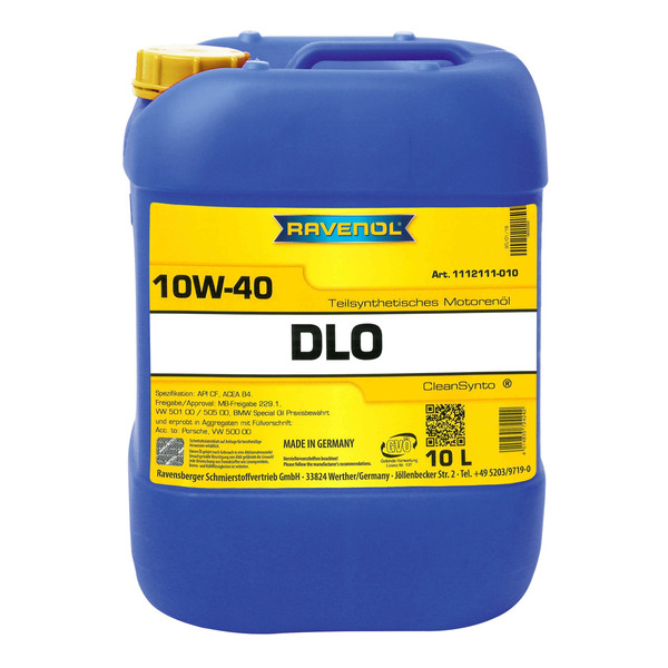 

Моторное масло Ravenol DLO SAE 10W40 new 10л, DLO