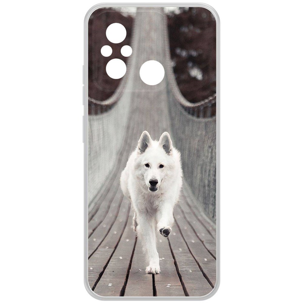 

Чехол-накладка Krutoff Clear Case Пес на мосту для Xiaomi Redmi 12C, Прозрачный