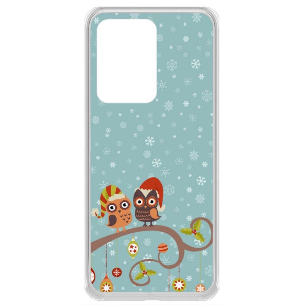 

Чехол-накладка Krutoff Clear Case Совушки для Samsung Galaxy S20 Ultra (G988)