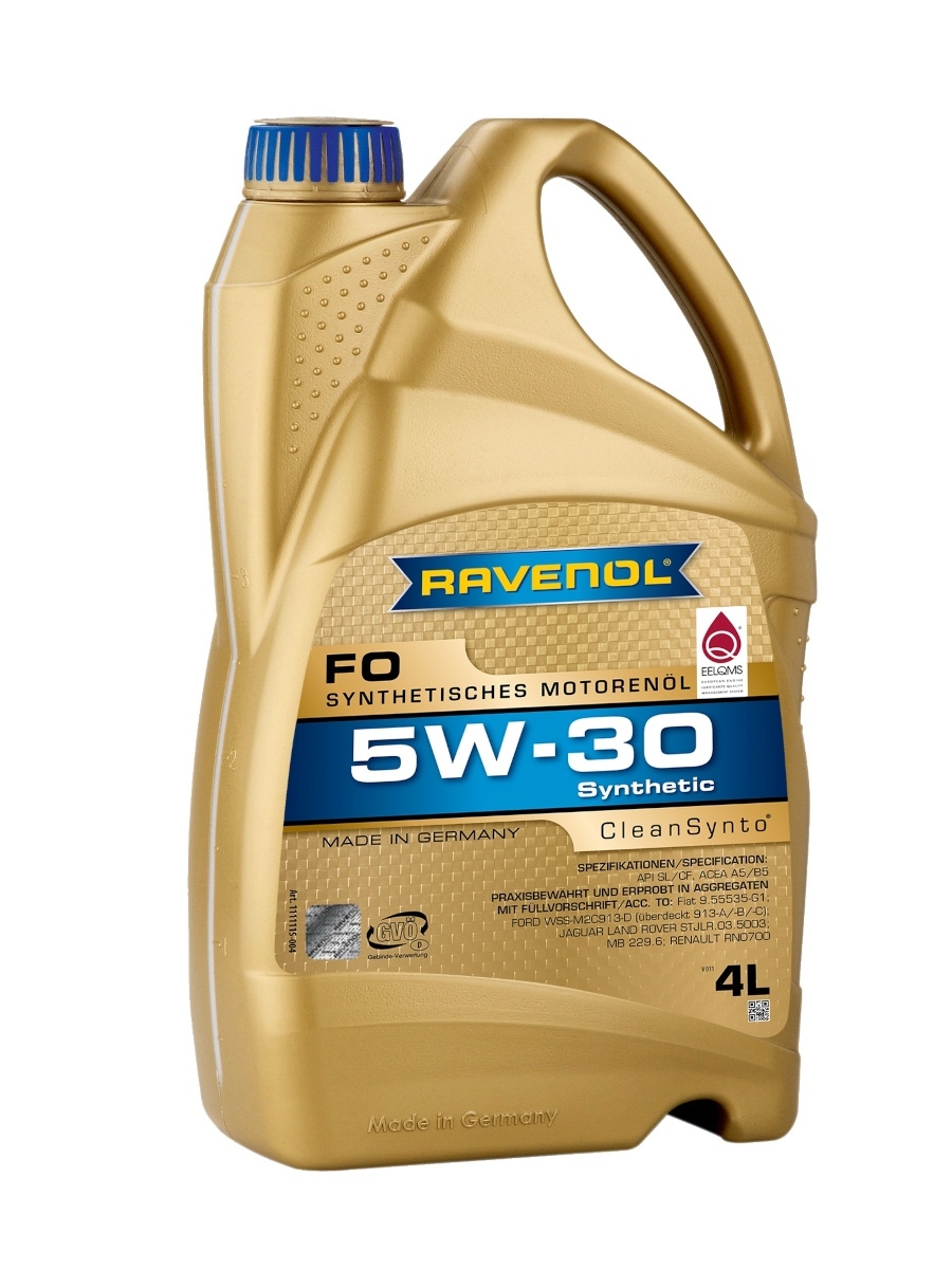 фото Моторное масло ravenol fo 5w30 4 л