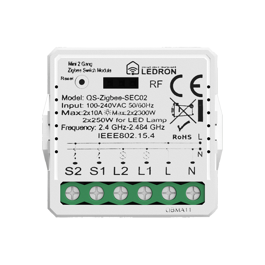 

Контроллер для умного дома Ledron QS-ZigbeeSEC02, QS-ZigbeeSEC02