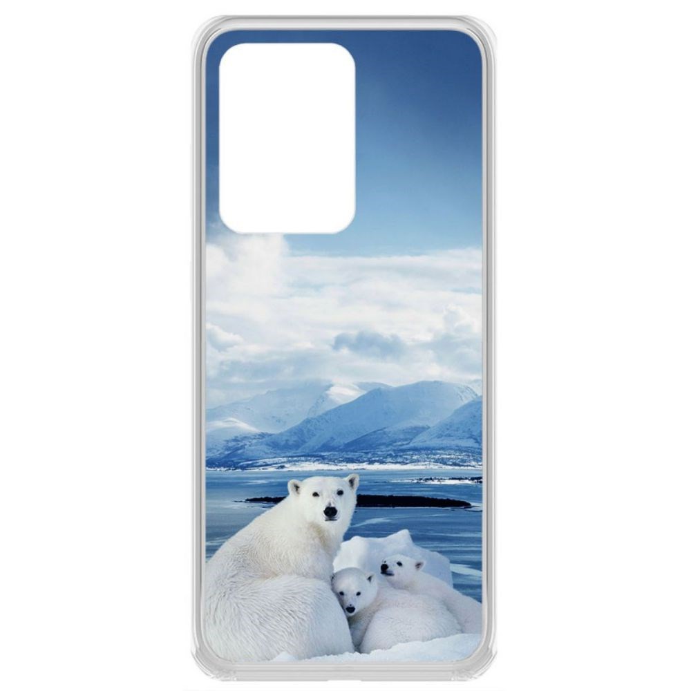 

Чехол-накладка Krutoff Clear Case Полярные медведи для Samsung Galaxy S20 Ultra (G988)