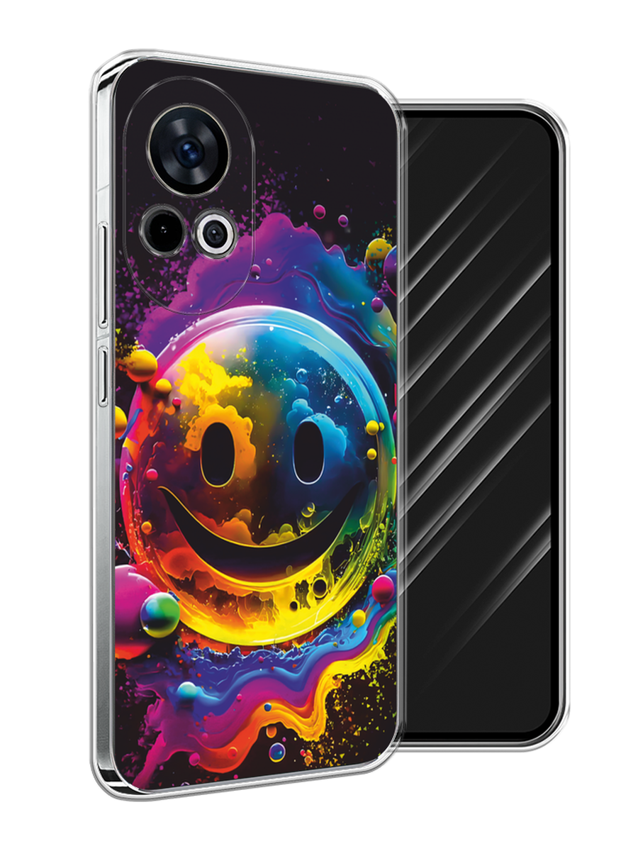 

Чехол Awog на Huawei Nova 12 "Кислотный смайл", Фиолетовый;желтый;синий, 6123050-1