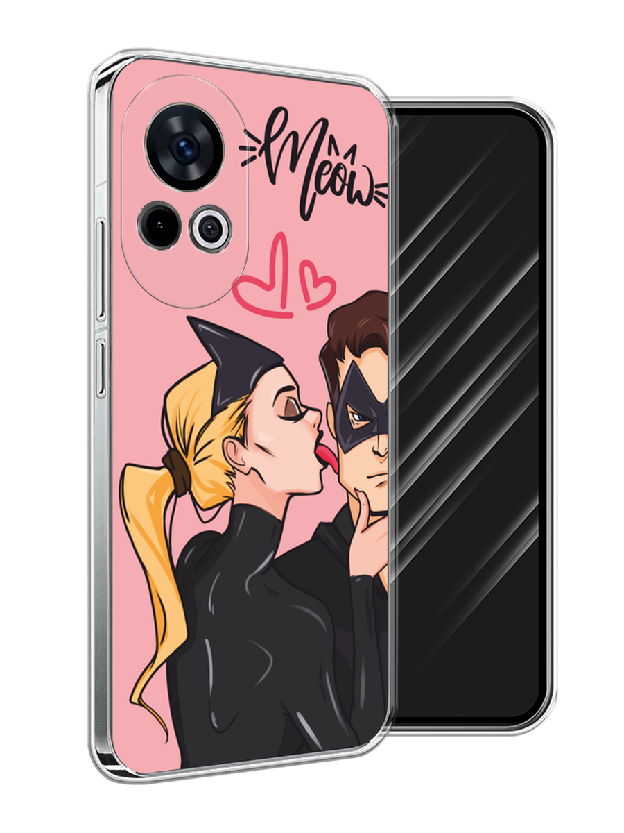 

Чехол Awog на Huawei Nova 12 "Kiss of Cat Woman", Розовый;черный;бежевый, 6123050-1