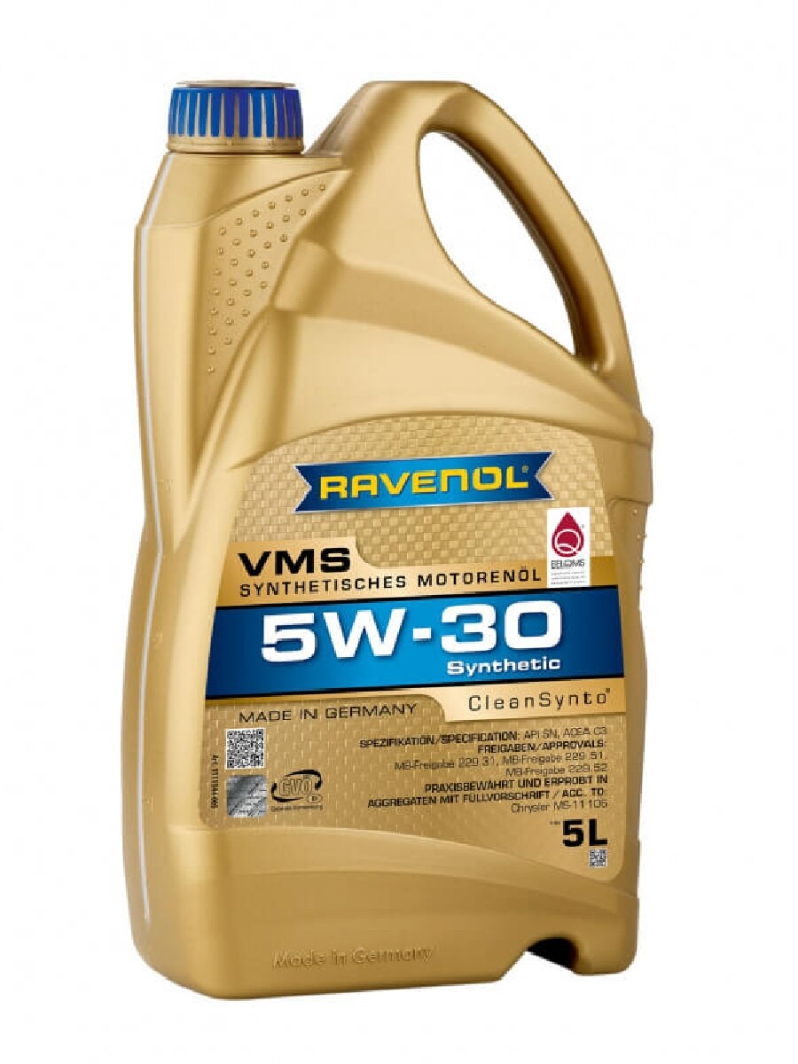 фото Моторное масло ravenol vms 5w30 5 л