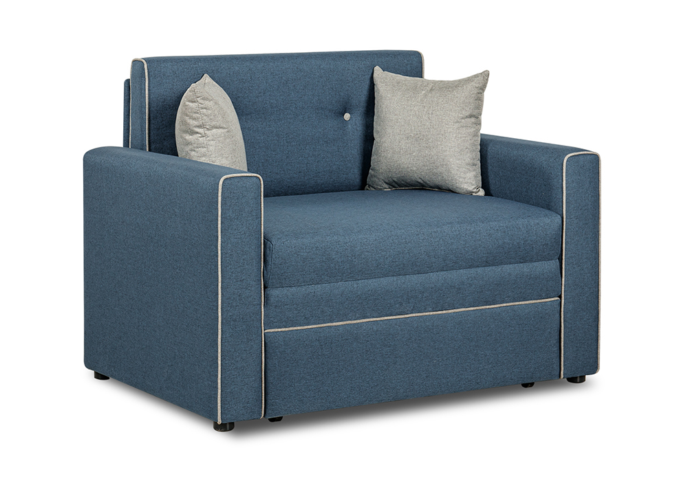 

Кресло выкатное Найс светло-синее / светло-серое