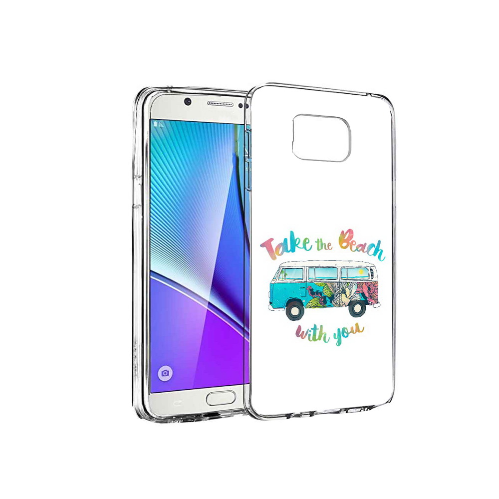 

Чехол MyPads Tocco для Samsung Galaxy Note 5 Хиппи автобус, Прозрачный, Tocco