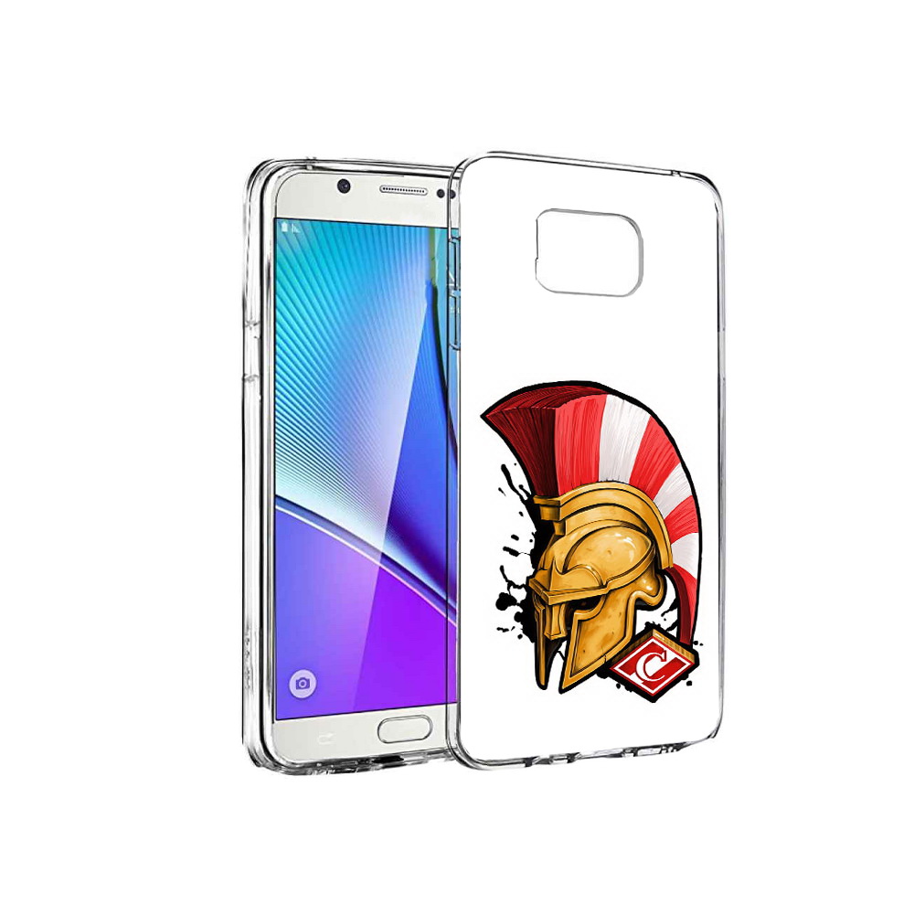 

Чехол MyPads Tocco для Samsung Galaxy Note 5 ФК спартак шлем, Прозрачный, Tocco