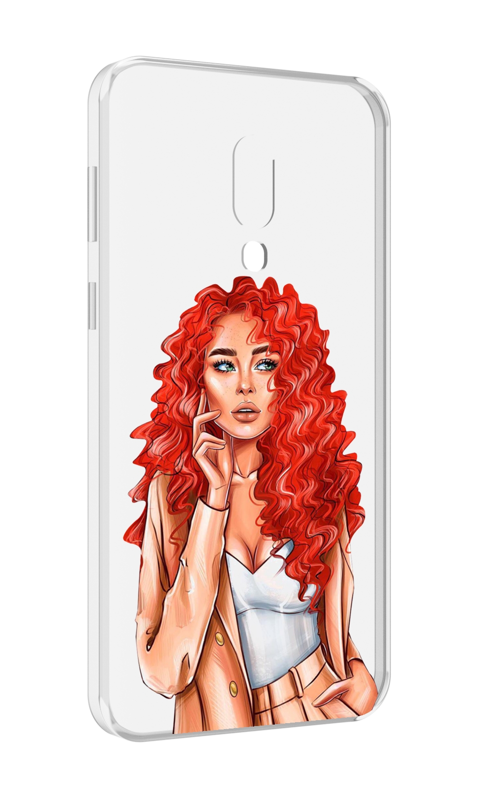 

Чехол MyPads девушка-с-яркими-волосами женский для Meizu 16 Plus / 16th Plus, Прозрачный, Tocco
