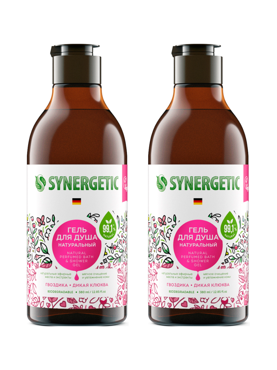 

Гель для душа Synergetic Гвоздика и дикая клюква 0,38 л х 2 шт