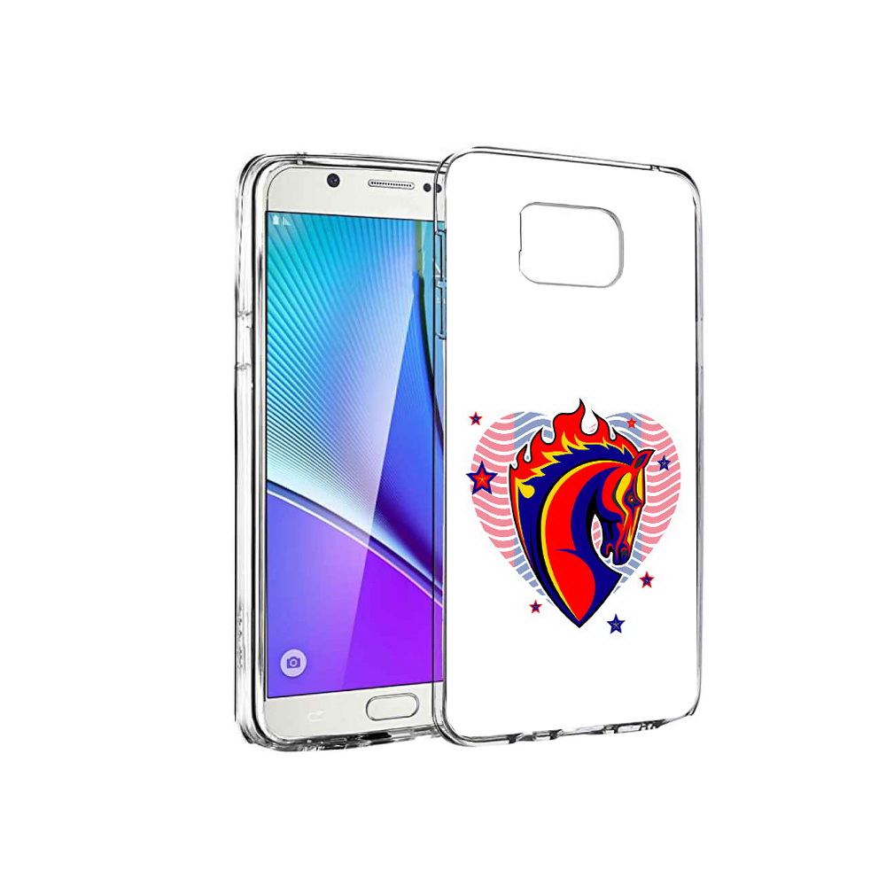 

Чехол MyPads Tocco для Samsung Galaxy Note 5 ФК ЦСЛ Лошадь, Прозрачный, Tocco