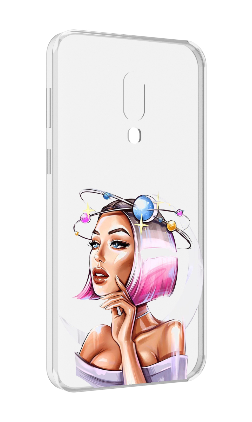

Чехол MyPads девушка-с-планетами-на-голове женский для Meizu 16 Plus / 16th Plus, Прозрачный, Tocco