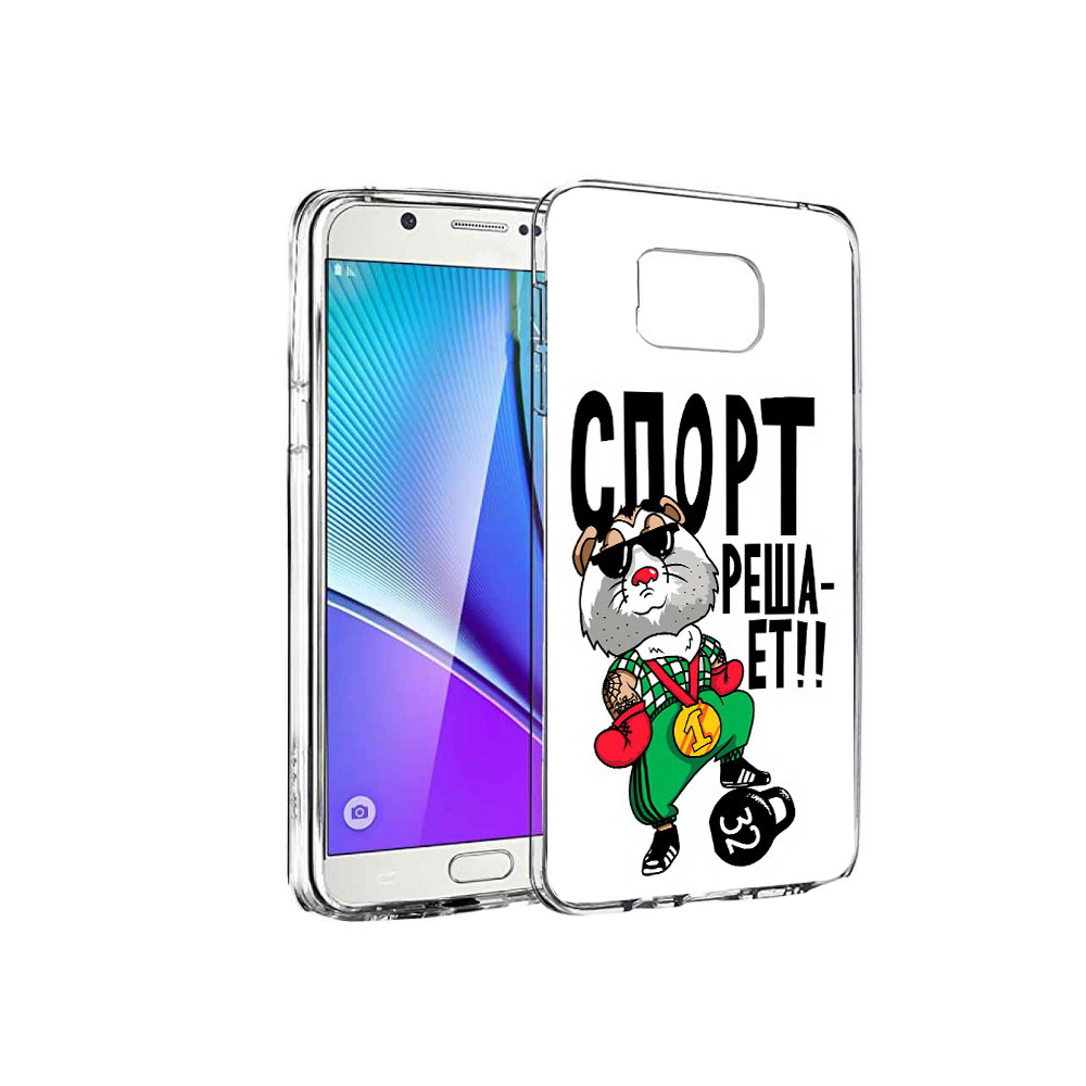 

Чехол MyPads Tocco для Samsung Galaxy Note 5 Спорт решает, Прозрачный, Tocco