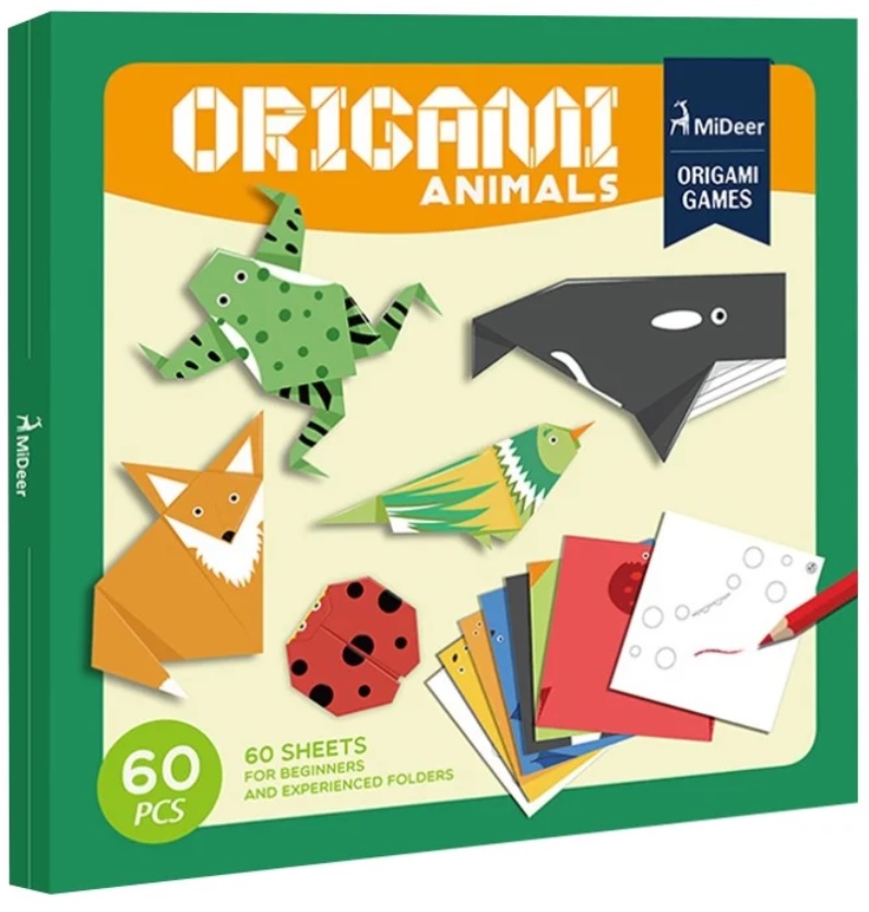 фото Набор для оригами mideer животные 60 листов